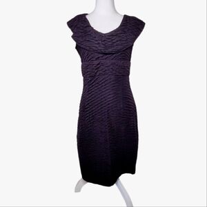 Artex Fashion Bodycon Sleeveless Sheath Dress, Midi Black Cocktail Dress Sz S P